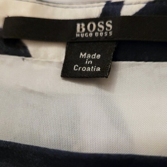 🌹ELEGANT SILKY HOST PICK 🌹 💐 🏵 HUGO BOSS A-Line Silk Skirt - Picture 9 of 10